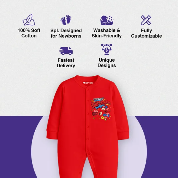 Red_Cotton_Superhero_Printed_Romper_For_Baby_Boys