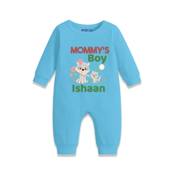 Blue_Cotton_Mommy'S_Boy_Personalized_Romper_For_Baby_Boys