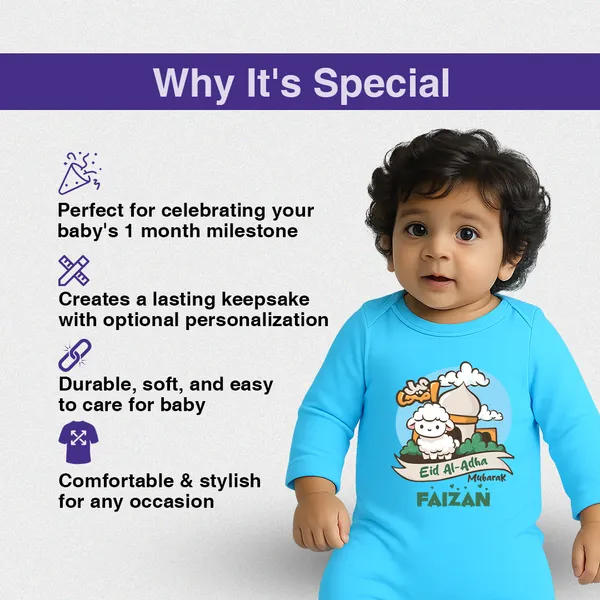 Blue_Customized_Eid_Al-Adha_Mubarak_Romper_For_Baby