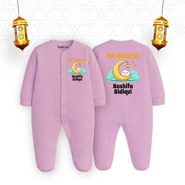 Pink_Eid_Mubarak_Customized_Baby_Romper_With_Name_Print
