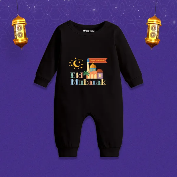 Black_Cotton_Eid_Mubarak_Printed_Full_Sleeve_T-Shirt_For_Kids