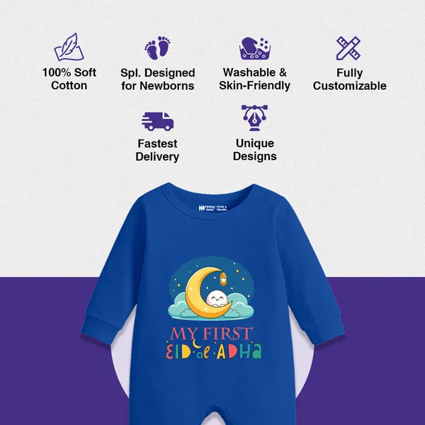 Blue_Cotton_My_First_Eid_Adha_Romper_For_Baby