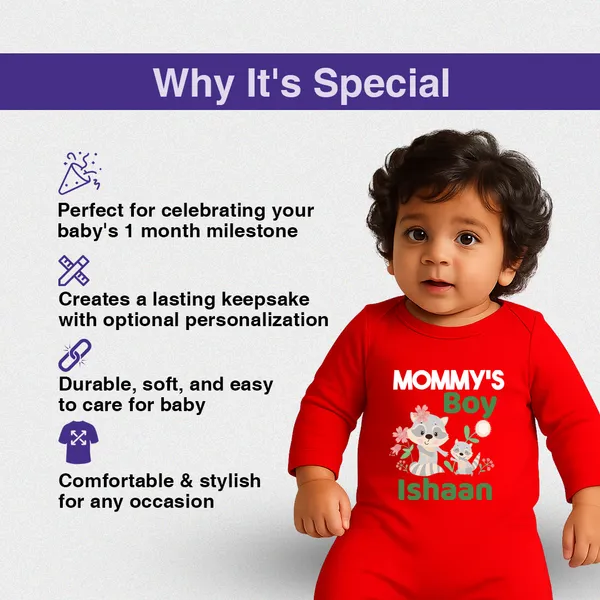 Red_Cotton_Mommy'S_Boy_Personalized_Romper_For_Babies