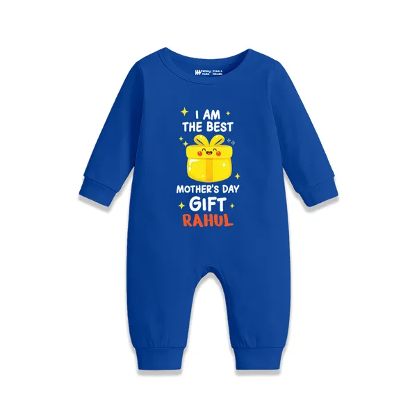 Royal_Blue_Personalized_Mother'S_Day_Gift_Romper_For_Baby