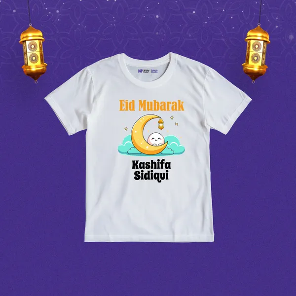 White_Cotton_Eid_Mubarak_Personalized_T-Shirt_For_Kids
