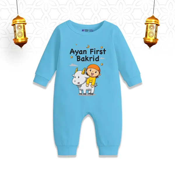 Blue_Cotton_Ayan_First_Bakrid_Romper_For_Baby_Boys