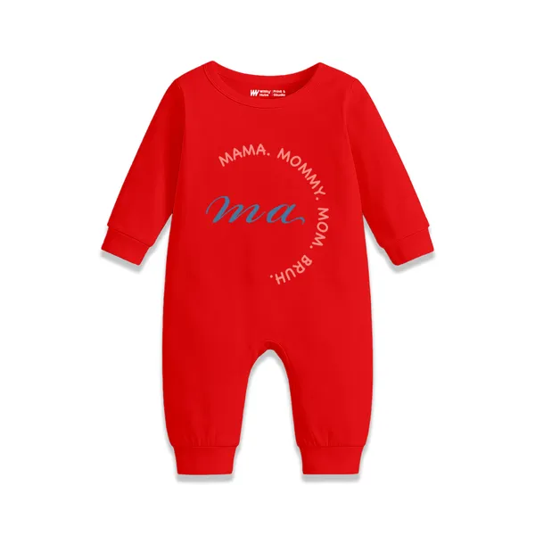 Red_Cotton_Customized_Print_Full_Sleeve_Romper_For_Baby