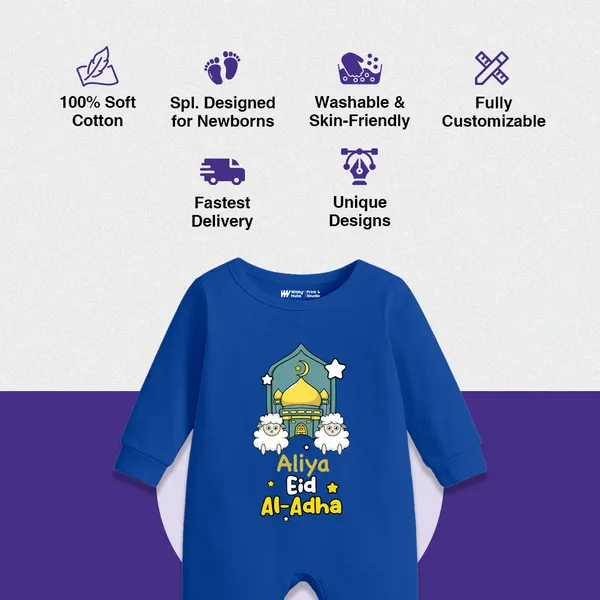 Blue_Cotton_Eid_Al-Adha_Personalized_Romper_For_Baby