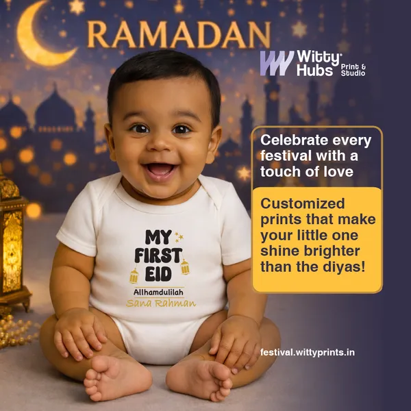 My_First_Eid_Personalized_White_Cotton_Onesie_For_Baby