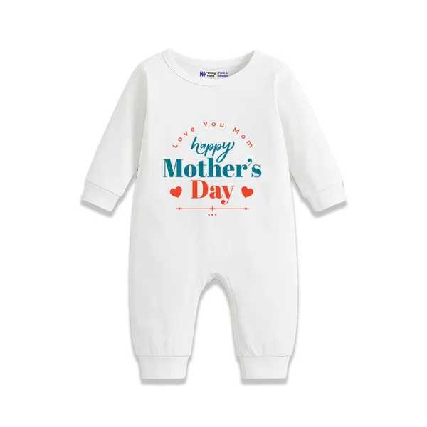 White_Cotton_Happy_Mother'S_Day_Printed_Full_Sleeve_Romper_For_Babies