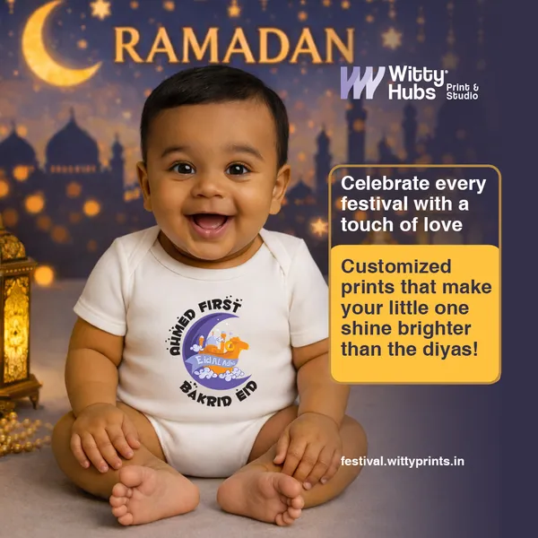 White_Cotton_Ahmed_First_Bakrid_Eid_Baby_Romper