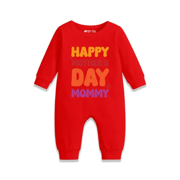 Red_Cotton_Happy_Mother'S_Day_Printed_Full_Sleeve_Romper_For_Baby