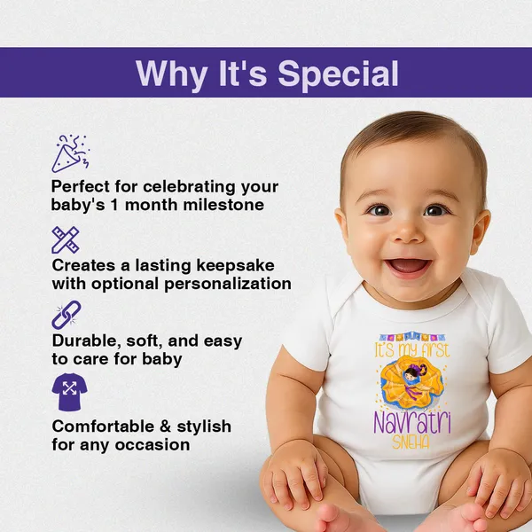 White_Cotton_First_Navratri_Onesie_For_Baby