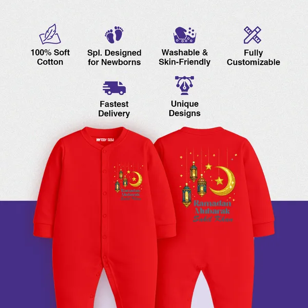 Red_Embroidered_Ramadan_Sleepsuit_For_Baby