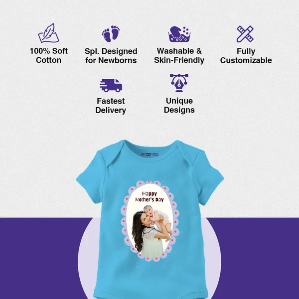 Happy_Mother'S_Day_Blue_Personalized_Baby_Bodysuit