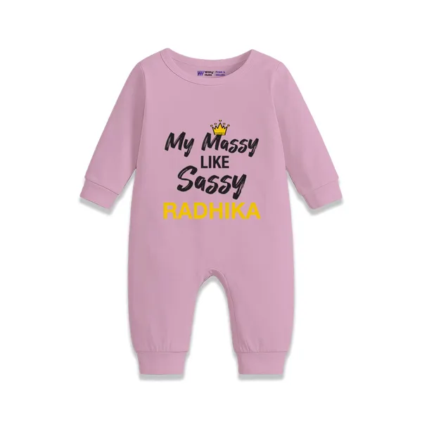 Pink_Cotton_My_Massy_Like_Sassy_Personalized_Romper_For_Newborns