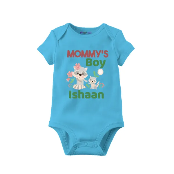 Blue_Cotton_Mommy'S_Boy_Personalized_Baby_Bodysuit_For_Newborns