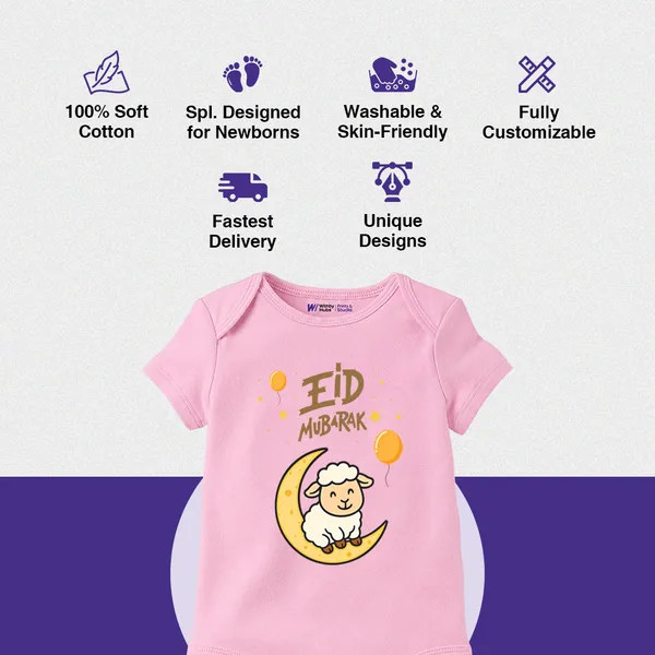 Pink_Cotton_Eid_Mubarak_Print_Baby_Romper