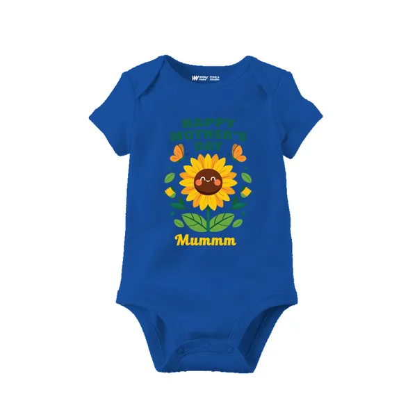 Blue_Cotton_Sunflower_Print_Mummm_Baby_Bodysuit