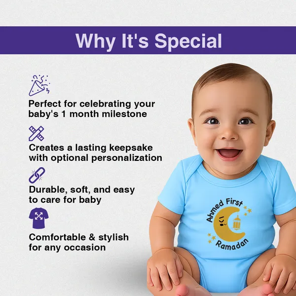 Ahmed_First_Ramadan_Blue_Cotton_Baby_Bodysuit