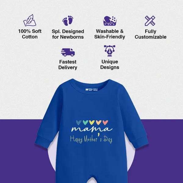Blue_Printed_Romper_For_Babies_-_Happy_Mother'S_Day_Edition