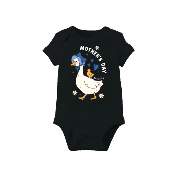 Black_Cotton_Mother'S_Day_Printed_Romper_For_Baby