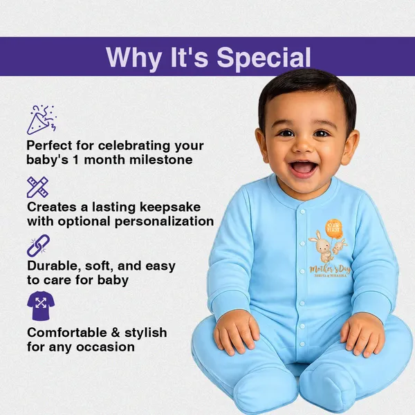 Blue_Cotton_My_First_Mother'S_Day_Romper_For_Baby_Boys