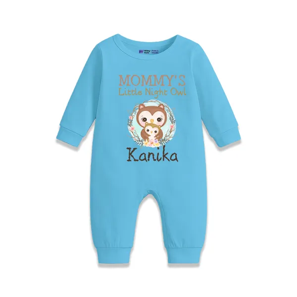 Blue_Cotton_Mommy'S_Little_Night_Owl_Personalized_Romper_For_Baby
