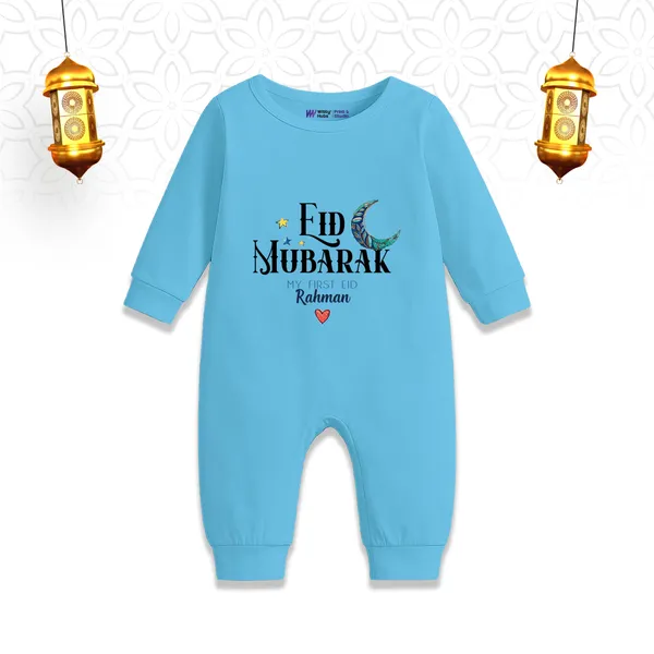 Sky_Blue_Eid_Mubarak_Personalized_Romper_For_Baby
