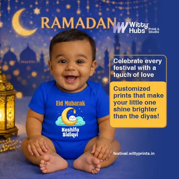 Blue_Cotton_Eid_Mubarak_Customized_Baby_Onesie