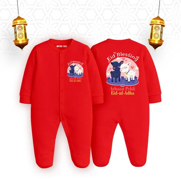 Red_Cotton_Eid_Blessing_Festive_Romper_For_Baby