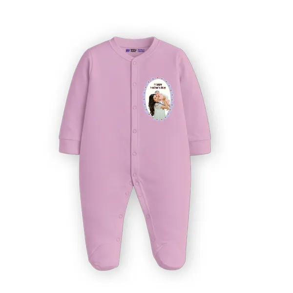 Pink_Cotton_Personalized_Footed_Romper_For_Baby