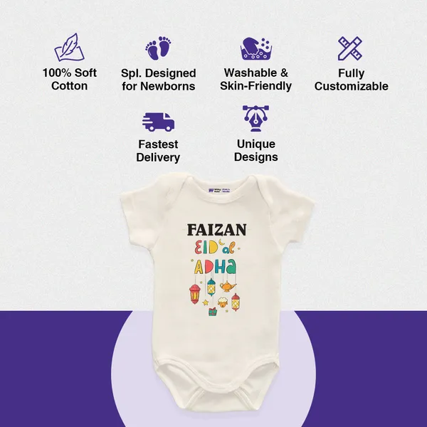 Customized_Eid_Ka_Adha_Festive_White_Cotton_Romper_For_Baby