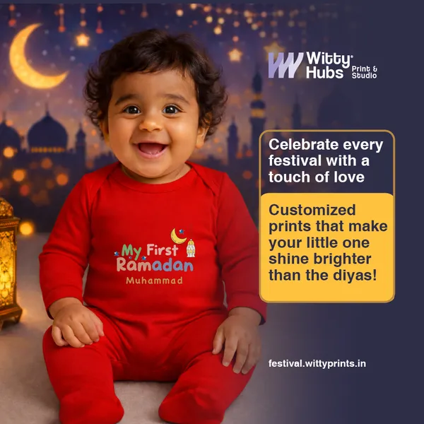 Red_My_First_Ramadan_Personalized_Cotton_Romper_For_Babies