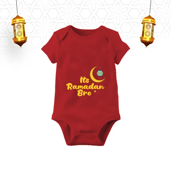 Red_Cotton_Its_Ramadan_Bro_Romper_For_Baby_Boys