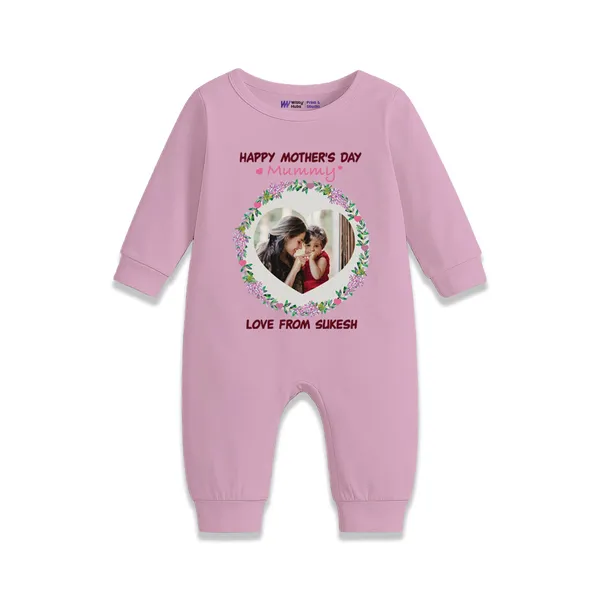 Pink_Cotton_Happy_Mother'S_Day_Printed_Romper_For_Baby