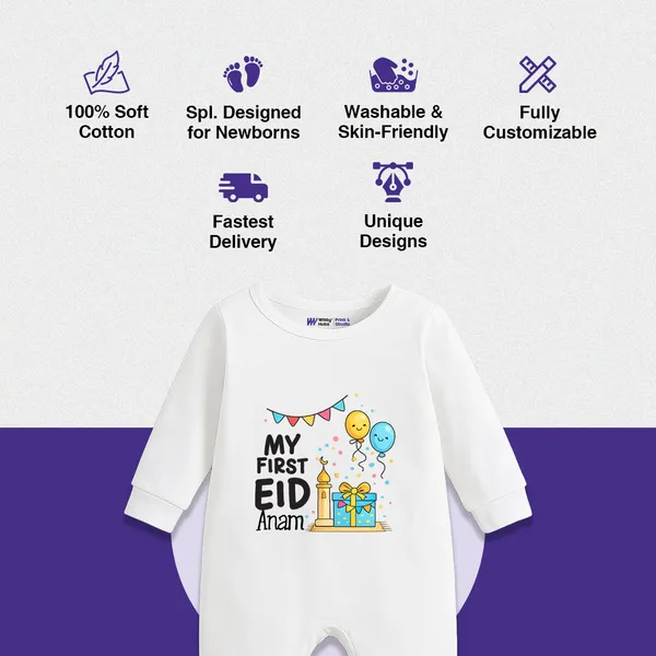 White_My_First_Eid_Personalized_Baby_Romper