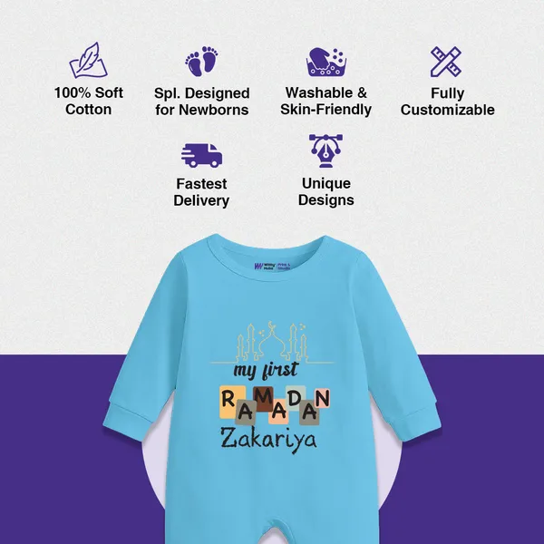 Blue_Customizable_My_First_Ramadan_Romper_For_Baby