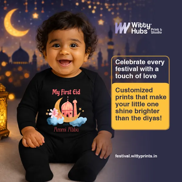 My_First_Eid_Personalized_Black_Full_Sleeve_Romper_For_Baby