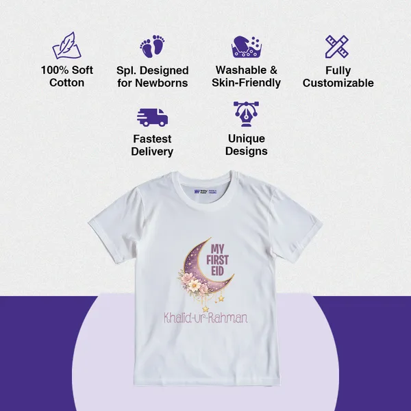 My_First_Eid_Personalized_White_Cotton_T-Shirt_For_Baby