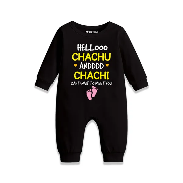Black_Cotton_Chachu_Chachi_Milestone_Romper_For_Baby