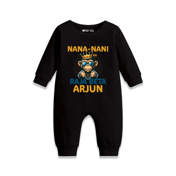 Black_Cotton_Personalized_Long_Sleeve_Romper_For_Baby