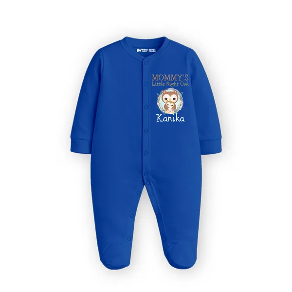Blue_Cotton_Mommy'S_Little_Night_Owl_Personalized_Romper_For_Babies