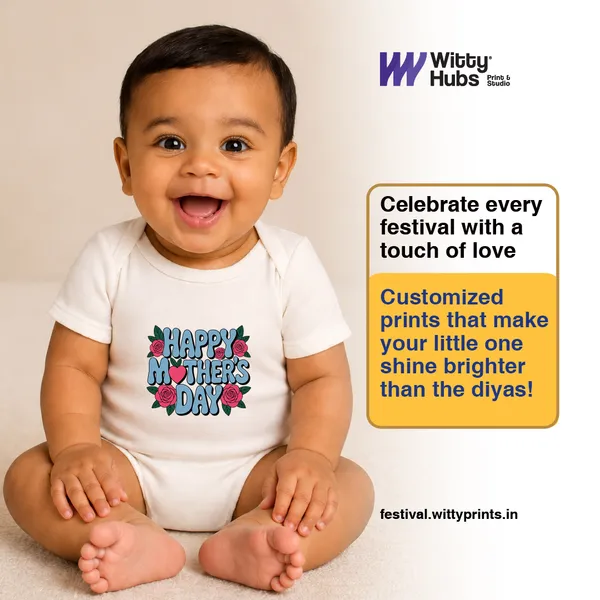 Happy_Mother'S_Day_White_Cotton_Onesie_For_Newborn