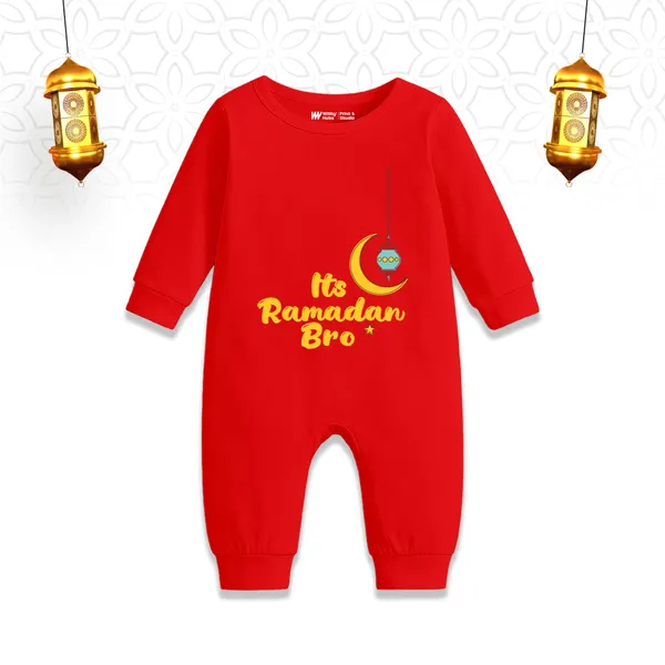 Red_Cotton_Its_Ramadan_Bro_Full_Sleeve_Romper_For_Baby_Boys