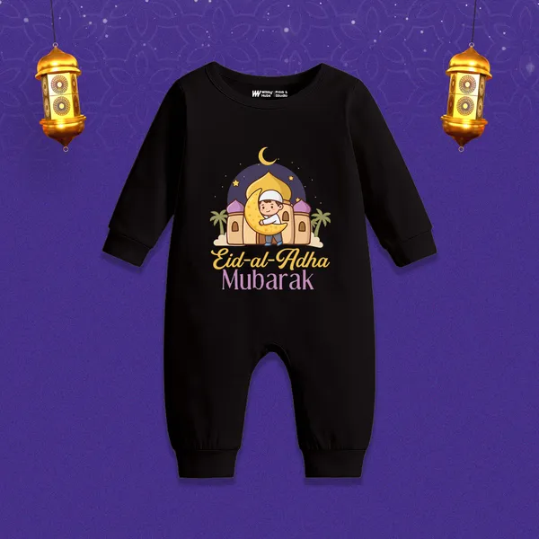Black_Cotton_Eid_Al_Adha_Mubarak_Romper_For_Baby