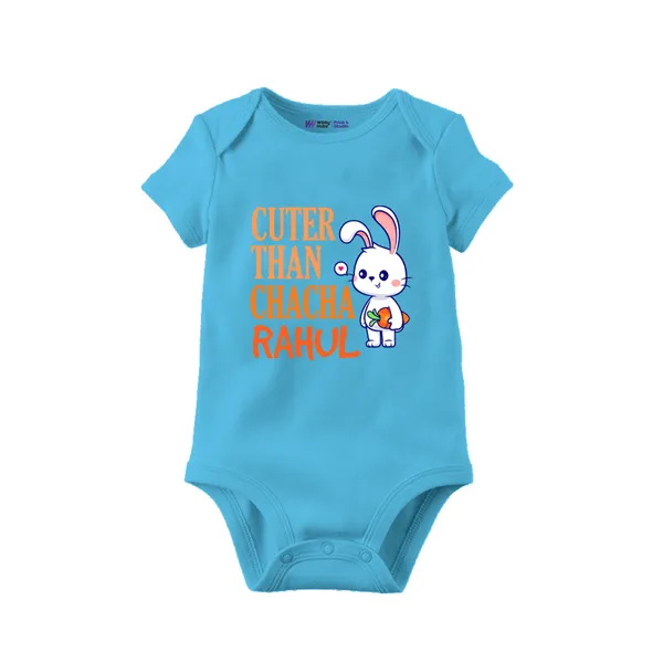 Blue_Cotton_Cuter_Than_Chacha_Rahul_Baby_Onesie