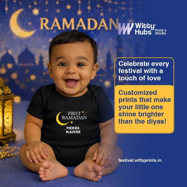 Black_Cotton_First_Ramadan_Customized_Baby_Romper