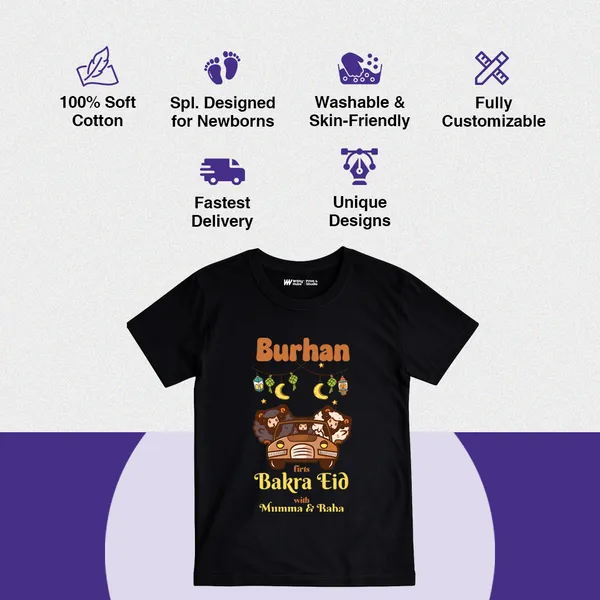 Black_Customized_Bakra_Eid_Print_T-Shirt_For_Kids