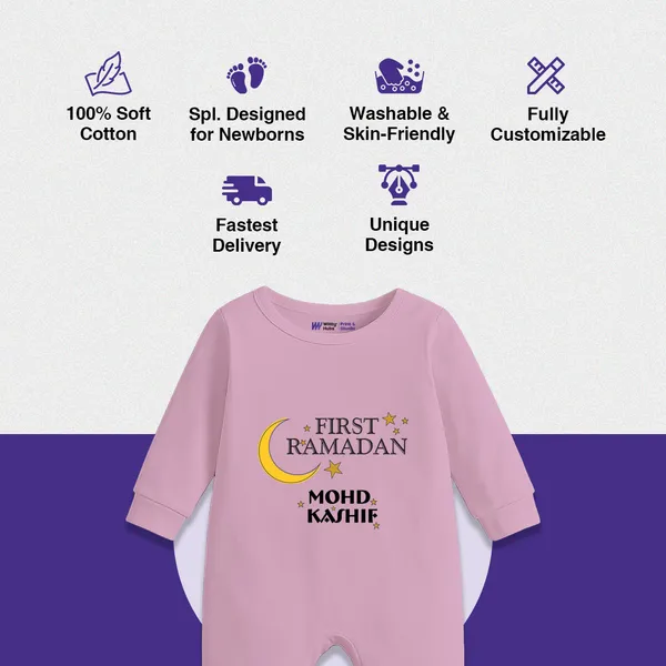 Pink_First_Ramadan_Personalized_Romper_For_Baby
